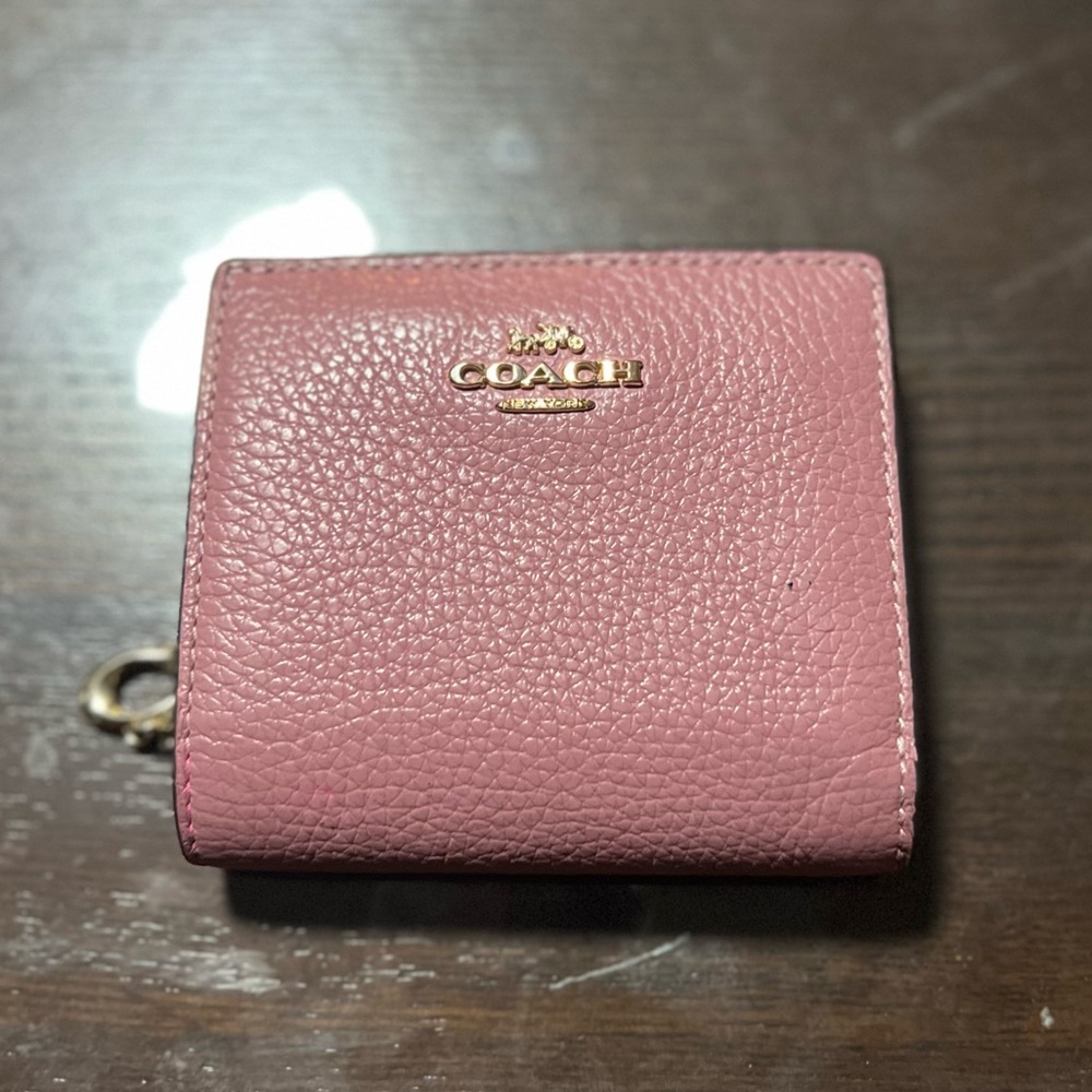 Coach Blush Pink Leather Wallet